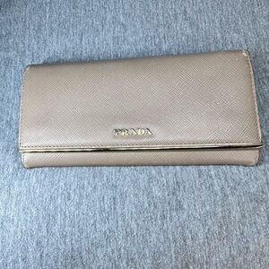 PRADA SAFFIANO LEATHER LONG WALLET